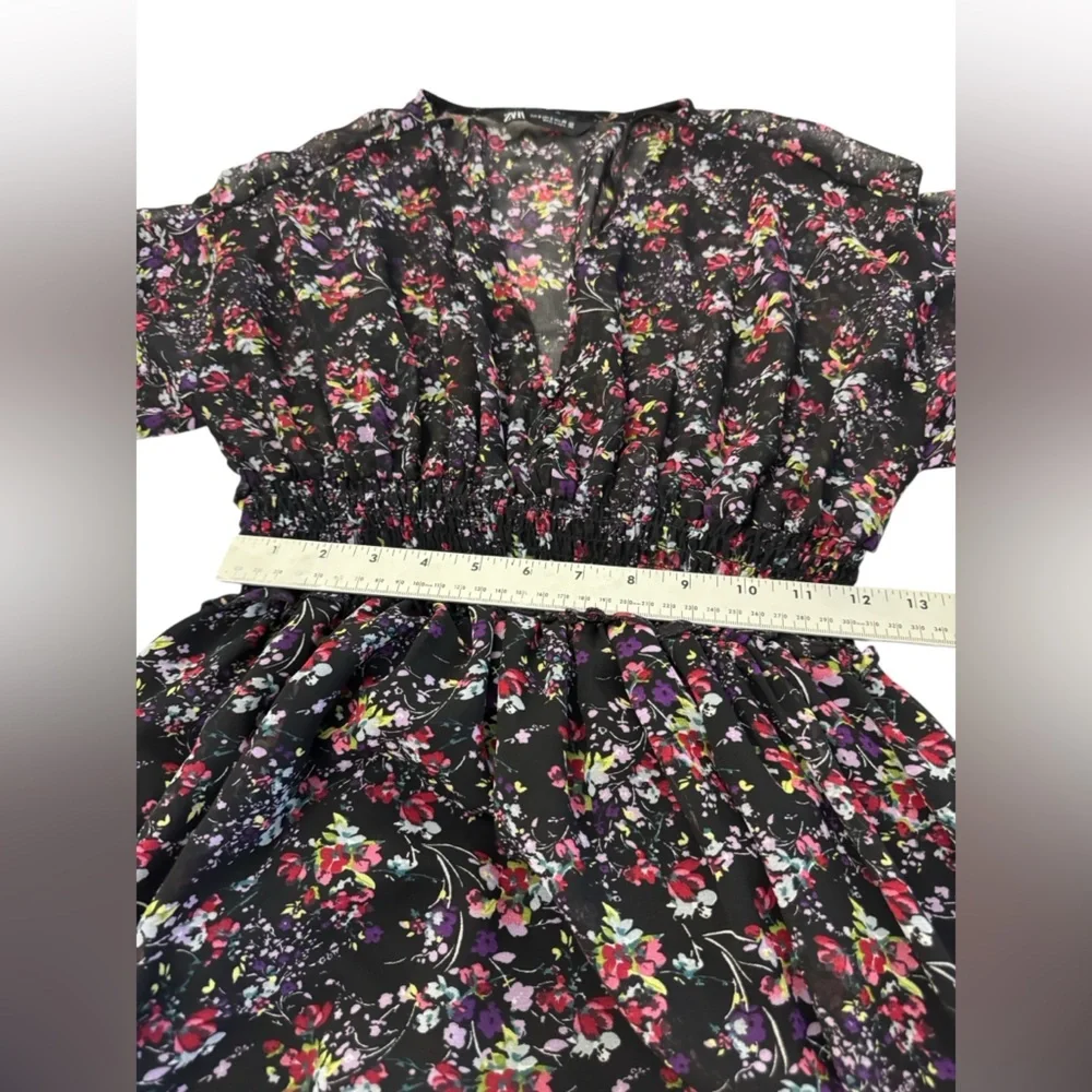 Zara floral midi
